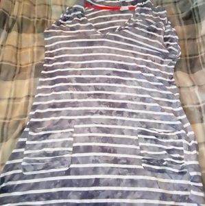 Printed dress with hood